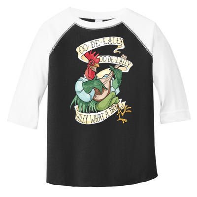 Alan A Dale Rooster Oo De Lally Golly What A Day Toddler Fine Jersey T-Shirt