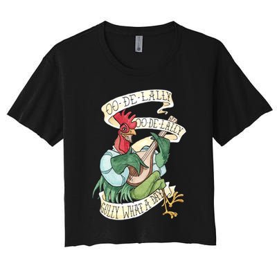 Alan A Dale Rooster Oo De Lally Golly What A Day Crop Top