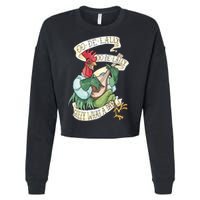 Alan A Dale Rooster Oo De Lally Golly What A Day Cropped Pullover Crew
