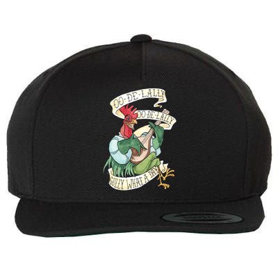 Alan A Dale Rooster Oo De Lally Golly What A Day Wool Snapback Cap