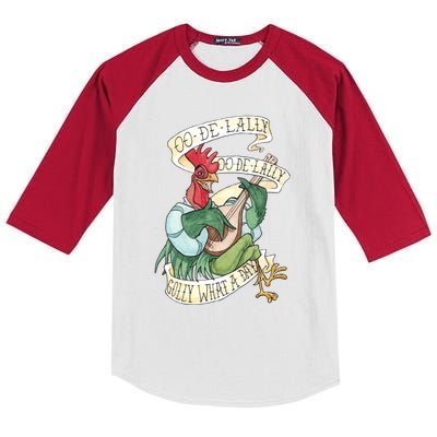 Alan A Dale Rooster Oo De Lally Golly What A Day Kids Colorblock Raglan Jersey