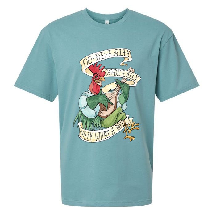 Alan A Dale Rooster Oo De Lally Golly What A Day Sueded Cloud Jersey T-Shirt