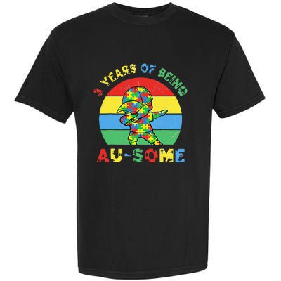 Autism Awareness Dabbing Awesome 3 Year Old 3rd Birthday Garment-Dyed Heavyweight T-Shirt