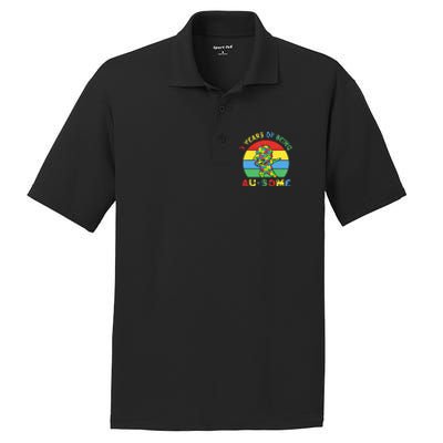 Autism Awareness Dabbing Awesome 3 Year Old 3rd Birthday PosiCharge RacerMesh Polo