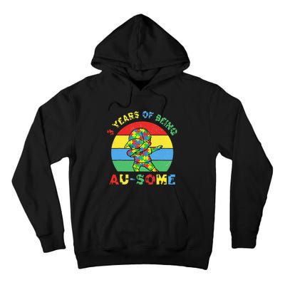 Autism Awareness Dabbing Awesome 3 Year Old 3rd Birthday Tall Hoodie