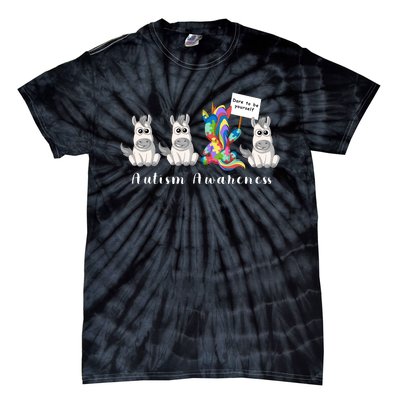 Autism Awareness Dare To Be Yourself Tie-Dye T-Shirt