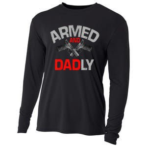 Armed And Dadly Father's day Cooling Performance Long Sleeve Crew