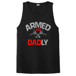 Armed And Dadly Father's day PosiCharge Competitor Tank