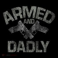 Armed And Dadly Funny Deadly Father Gift For Fathers Day Impact Tech Backpack