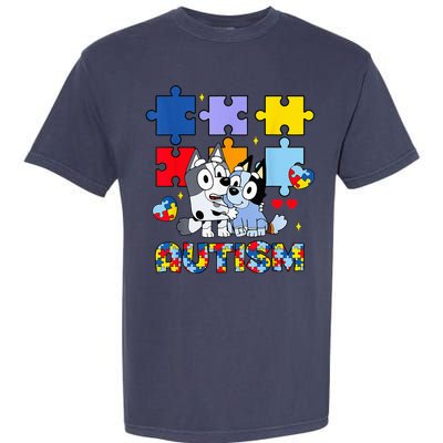 Autism Awareness Dog Lover Garment-Dyed Heavyweight T-Shirt