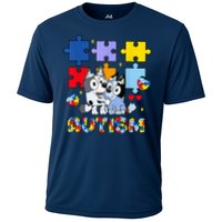 Autism Awareness Dog Lover Cooling Performance Crew T-Shirt
