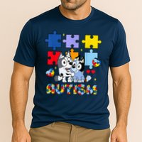 Autism Awareness Dog Lover Cooling Performance Crew T-Shirt