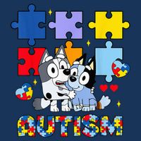 Autism Awareness Dog Lover Cooling Performance Crew T-Shirt