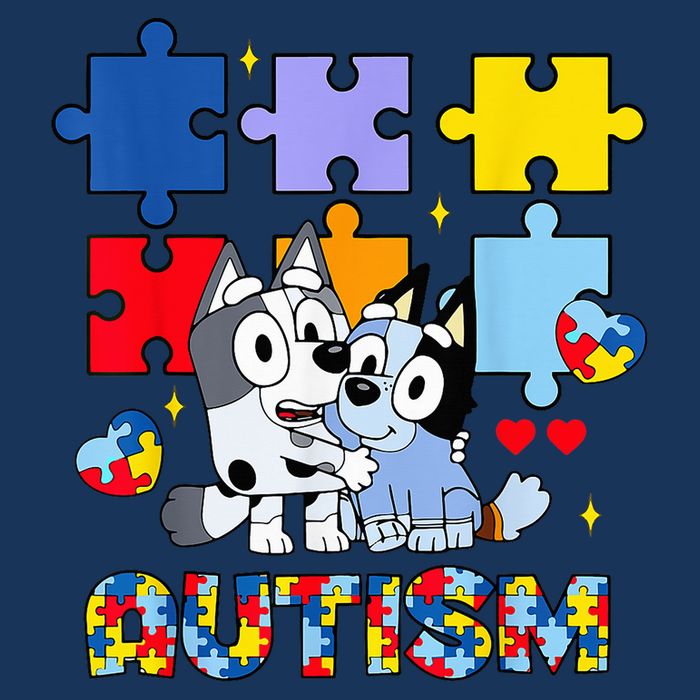 Autism Awareness Dog Lover Cooling Performance Crew T-Shirt