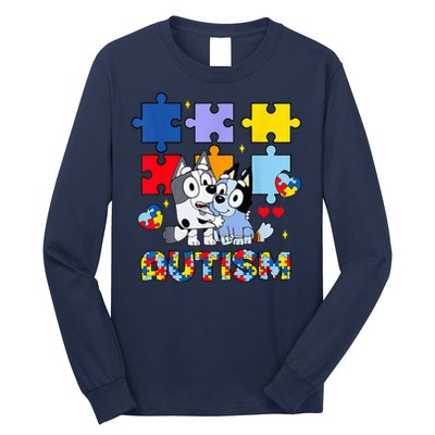 Autism Awareness Dog Lover Long Sleeve Shirt