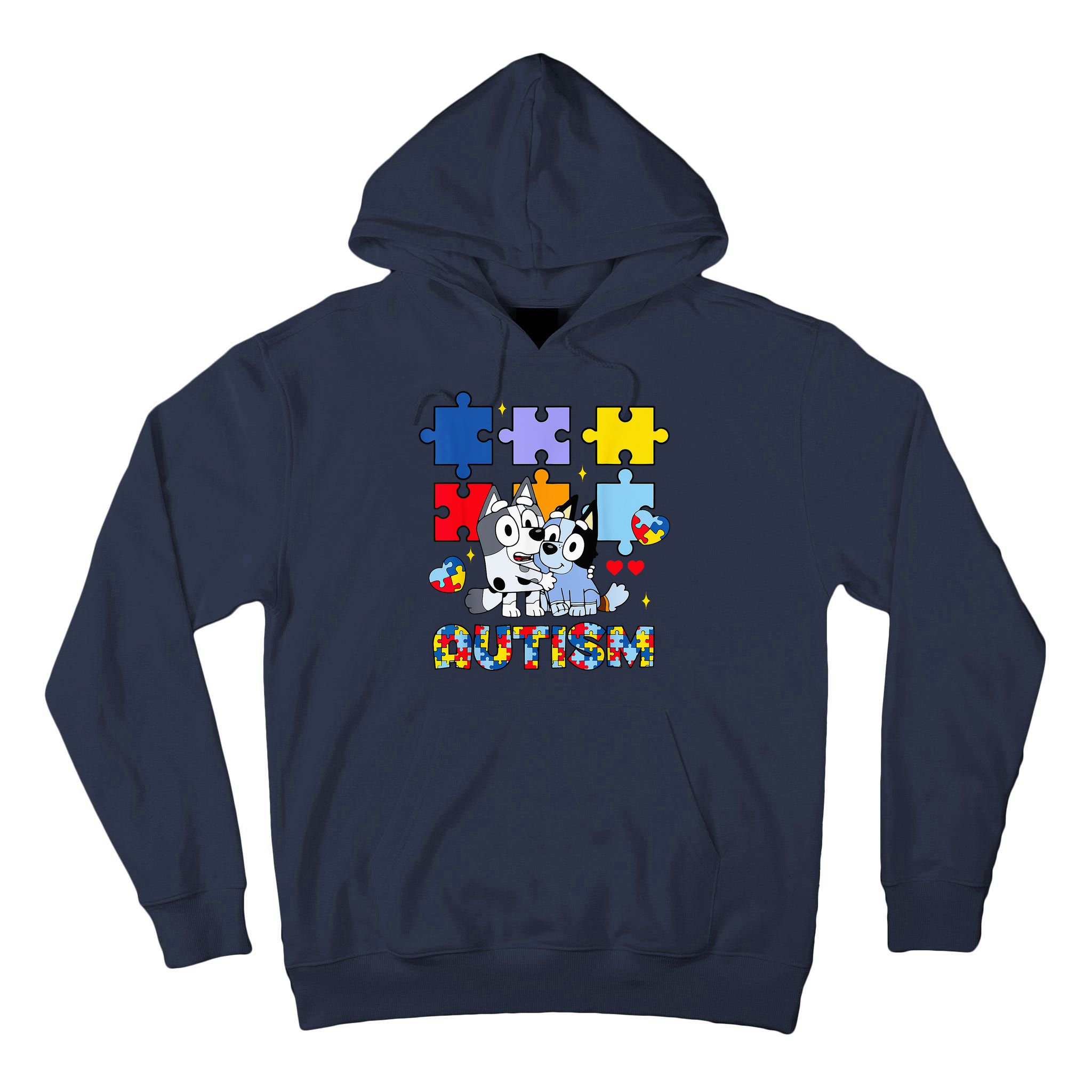 Autism Awareness Dog Lover Tall Hoodie