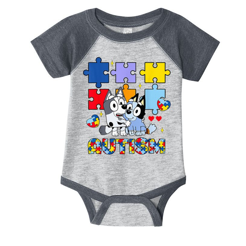 Autism Awareness Dog Lover Infant Baby Jersey Bodysuit