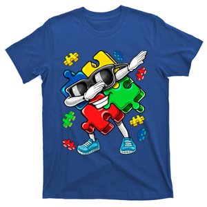 Autism Awareness Day Dabbing Puzzle Piece Meaningful Gift T-Shirt