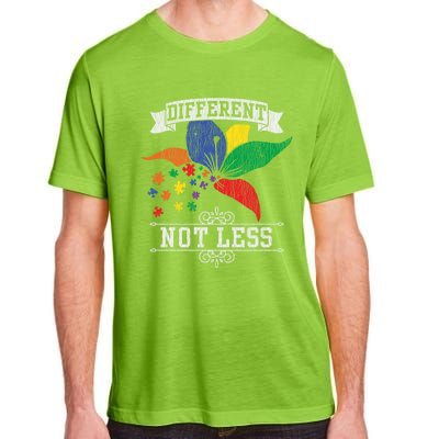 Autism Awareness Different Not Less Autistic Awareness Gift Adult ChromaSoft Performance T-Shirt