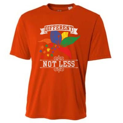 Autism Awareness Different Not Less Autistic Awareness Gift Cooling Performance Crew T-Shirt