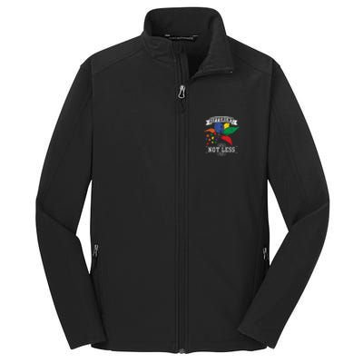 Autism Awareness Different Not Less Autistic Awareness Gift Core Soft Shell Jacket