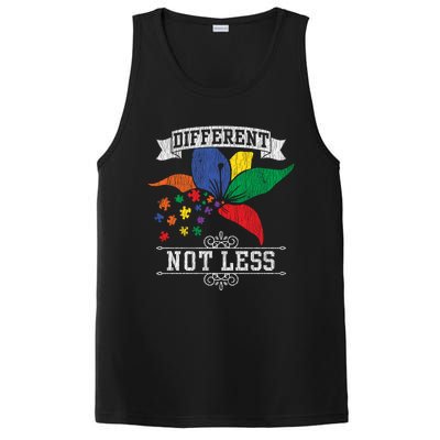 Autism Awareness Different Not Less Autistic Awareness Gift PosiCharge Competitor Tank