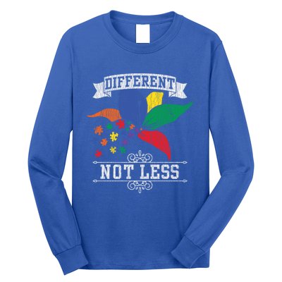 Autism Awareness Different Not Less Autistic Awareness Gift Long Sleeve Shirt