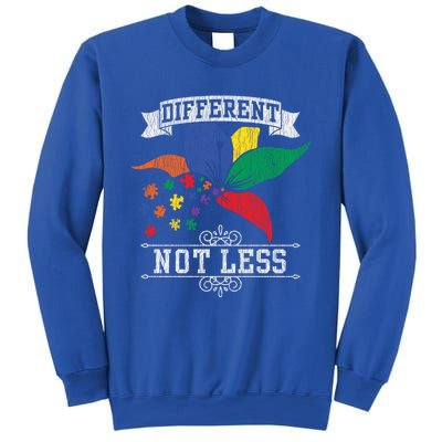 Autism Awareness Different Not Less Autistic Awareness Gift Sweatshirt