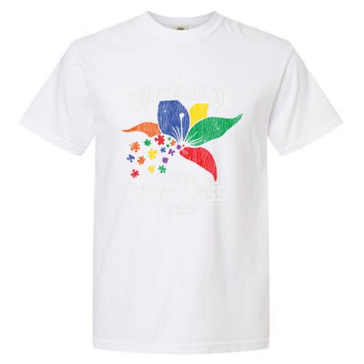 Autism Awareness Different Not Less Autistic Awareness Gift Garment-Dyed Heavyweight T-Shirt