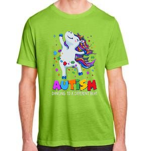 Autism Awareness Day Dabbing Unicorn Puzzle Piece Cute Gift Adult ChromaSoft Performance T-Shirt