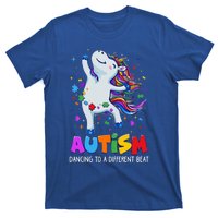 Autism Awareness Day Dabbing Unicorn Puzzle Piece Cute Gift T-Shirt