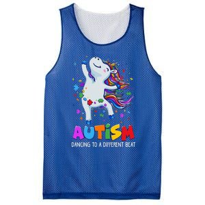 Autism Awareness Day Dabbing Unicorn Puzzle Piece Cute Gift Mesh Reversible Basketball Jersey Tank