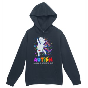 Autism Awareness Day Dabbing Unicorn Puzzle Piece Cute Gift Urban Pullover Hoodie