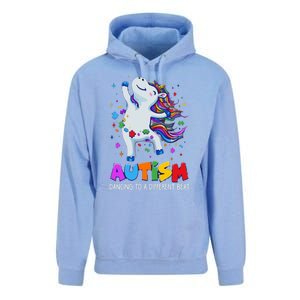 Autism Awareness Day Dabbing Unicorn Puzzle Piece Cute Gift Unisex Surf Hoodie