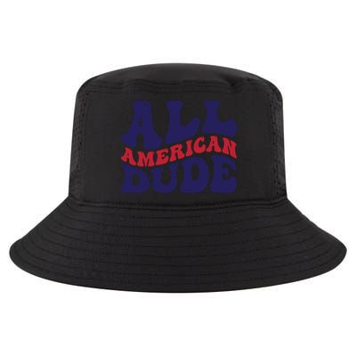 All American Dude For Memorial Day Gift Cool Comfort Performance Bucket Hat