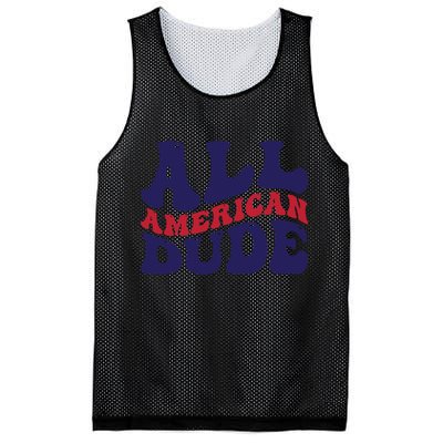 All American Dude For Memorial Day Gift Mesh Reversible Basketball Jersey Tank