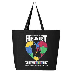  Autism Awareness Dad Daughter Proud For  Autistic kid 25L Jumbo Tote