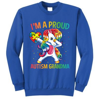 Autism Awareness Dabbing Unicorn Proud Grandma Meaningful Gift Sweatshirt