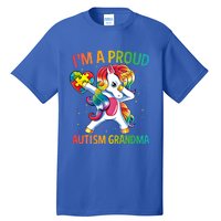 Autism Awareness Dabbing Unicorn Proud Grandma Meaningful Gift Tall T-Shirt