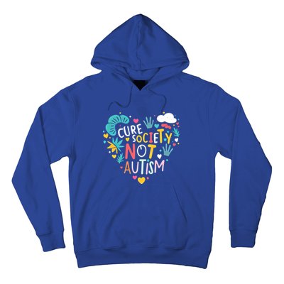 Autism Awareness Day Cure Society Not Autism Cute Acceptance Funny Gift Hoodie