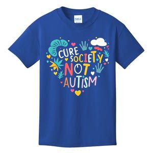 Autism Awareness Day Cure Society Not Autism Cute Acceptance Funny Gift Kids T-Shirt