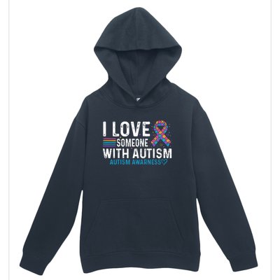 Autism Awareness Day Heart I Love Someone With Autism Urban Pullover Hoodie