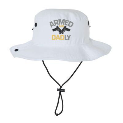 Armed And Dadly Funny Deadly Father Gift For Fathers Day Legacy Cool Fit Booney Bucket Hat