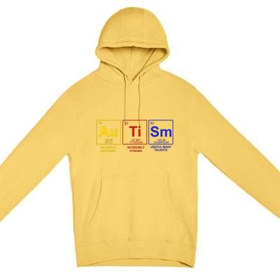 Autism Awareness Elements Periodic Table Premium Pullover Hoodie