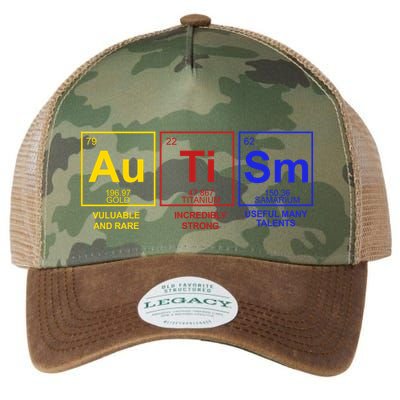 Autism Awareness Elements Periodic Table Legacy Tie Dye Trucker Hat