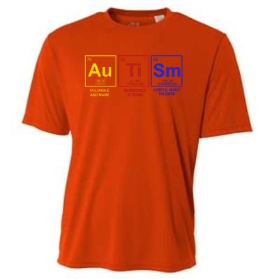 Autism Awareness Elements Periodic Table Cooling Performance Crew T-Shirt