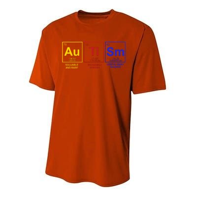 Autism Awareness Elements Periodic Table Performance Sprint T-Shirt