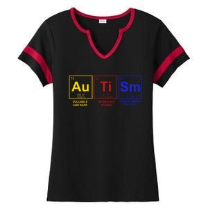 Autism Awareness Elements Periodic Table Ladies Halftime Notch Neck Tee