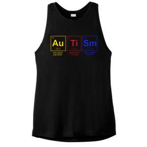 Autism Awareness Elements Periodic Table Ladies PosiCharge Tri-Blend Wicking Tank