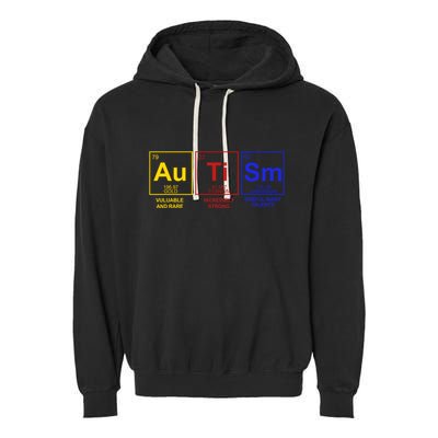Autism Awareness Elements Periodic Table Garment-Dyed Fleece Hoodie